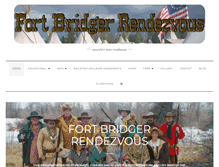 Tablet Screenshot of fortbridgerrendezvous.net